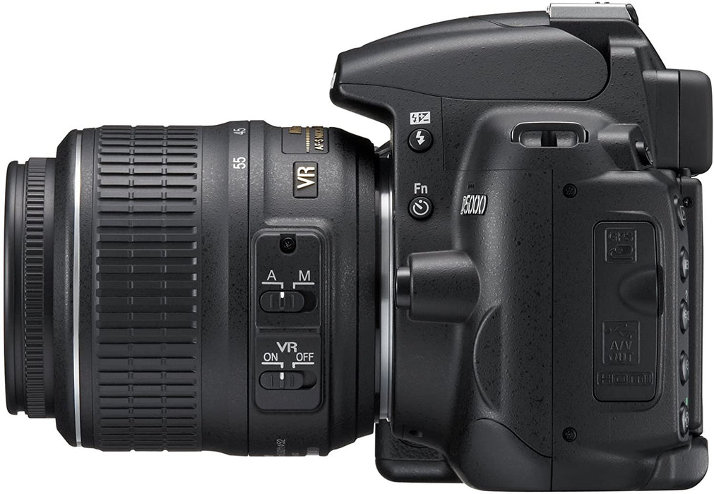 Nikon D5000 DSLR Camera with 18-55mm f/3.5-5.6G VR and 55-200mm f/4-5.6G VR Lenses (OLD MODEL)