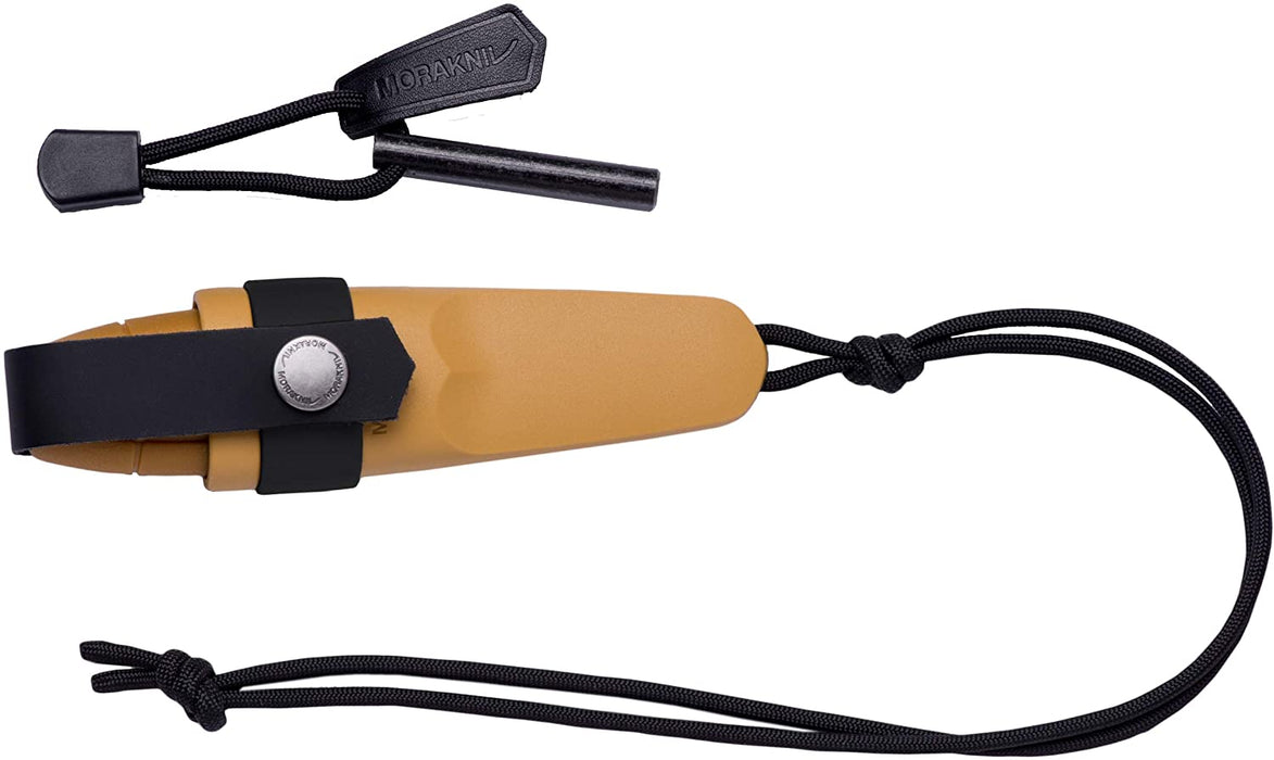 Morakniv Eldris Fixed-Blade Pocket-Sized Knife with Sandvik Stainless Steel Blade, Lanyard and Firestarter
