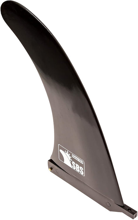 SBS 10" Surf & SUP Fin - Free No Tool Fin Screw - 10 inch Center Fin for Longboard, Surfboard & Paddleboard