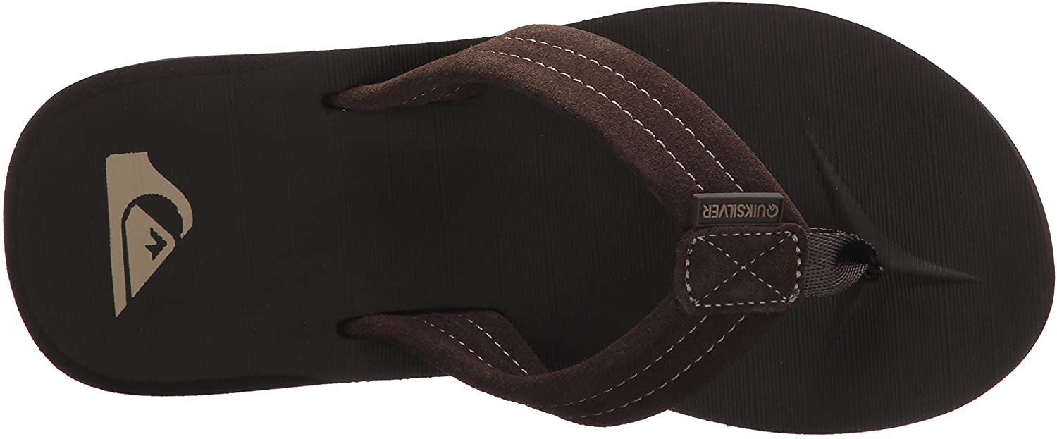 Quiksilver Kids' Carver Suede Youth Flip-Flop Sandal