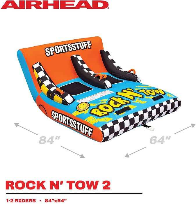 Sportsstuff Rock N' Tow, Towable Tube for Boating with 1, 2, and 3 rider Options