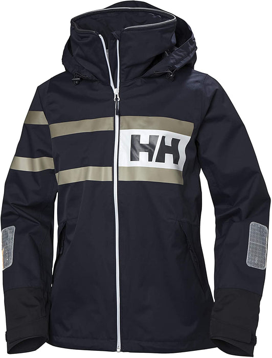 Helly Hansen Women's Salt Waterproof Windproof Breathable Performance Sailing Rain Jacket with Hood