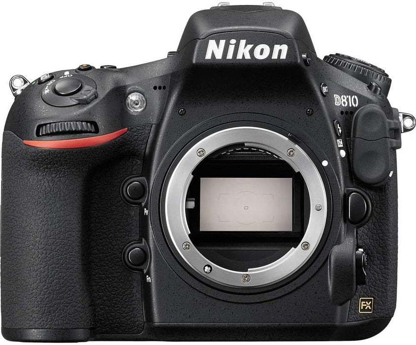 Nikon D810 DSLR Camera (Body Only) (International Model) - 128GB - Case - EN-EL15 Battery - EF530 ST & AF135-400 F4.5-5.6 DG APO Lens MOUN