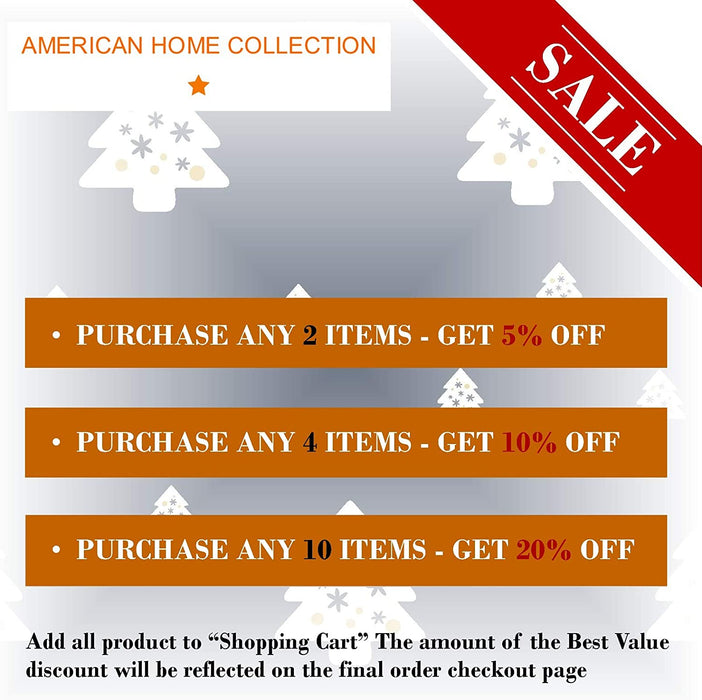 American Home Collection Deluxe 6 Piece Printed Sheet Set of Brushed Fabric, Deep Pocket Wrinkle Resistant - Hypoallergenic (Twin