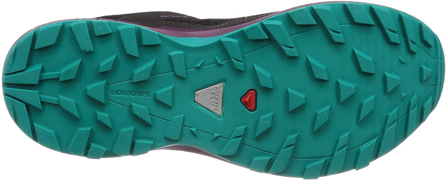 Salomon Women's XA Elevate GTX Trail Running Shoe, Black/Potent Purple/Tropical Green