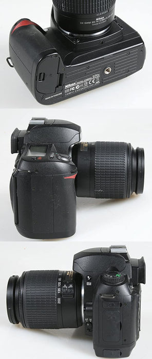 NIKON D70S W/55-200MM F 4-5.6 ED Lens W/Front Cap, Lens Hood, Manual, Batteries