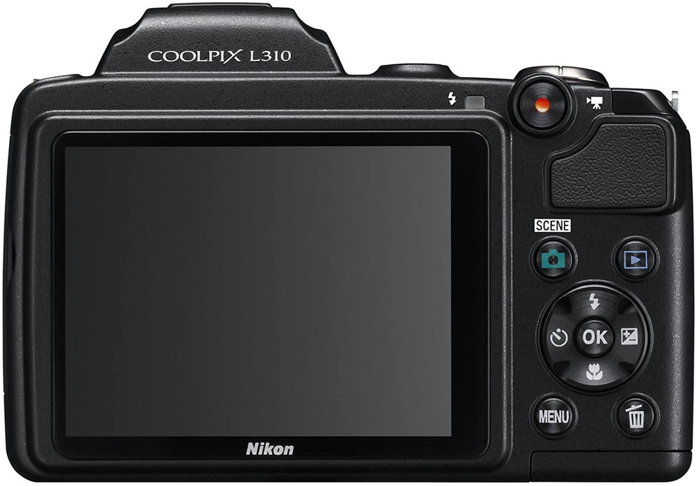 Nikon Coolpix L310 14.1MP Digital Camera with 21x Optical Zoom - BLACK
