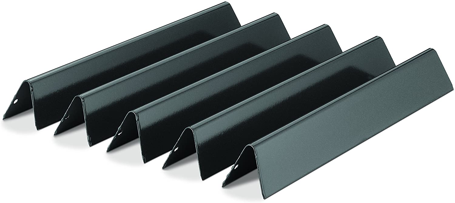 Weber 7621 Gas Grill Porcelain Enameled Flavorizer Bar Set for 300 Series Gas Grills (17.6 x 2.3 x 2.2),Gray,17.5"