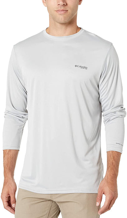 Columbia Men's Terminal Tackle PFG State Triangle Long Sleeve, Moisture Wicking