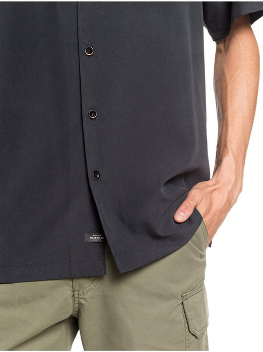 Quiksilver Waterman Men's Woven TOP, Black Cane Island, XX-Large