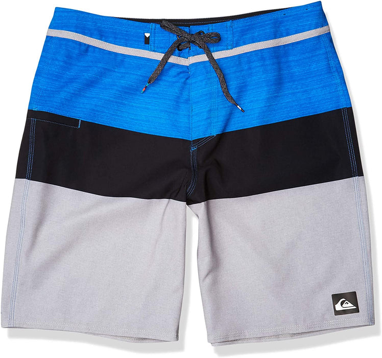 Quiksilver Men's Everyday Blocked Vee 20 Inch Boardshort Swim Trunk, Electric Blue, 30
