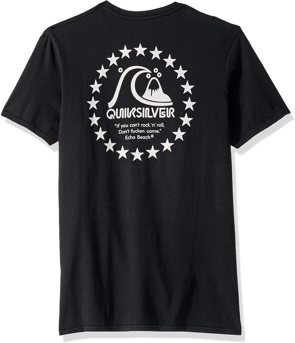 Quiksilver Men's Black Stars Short Sleeve Tee