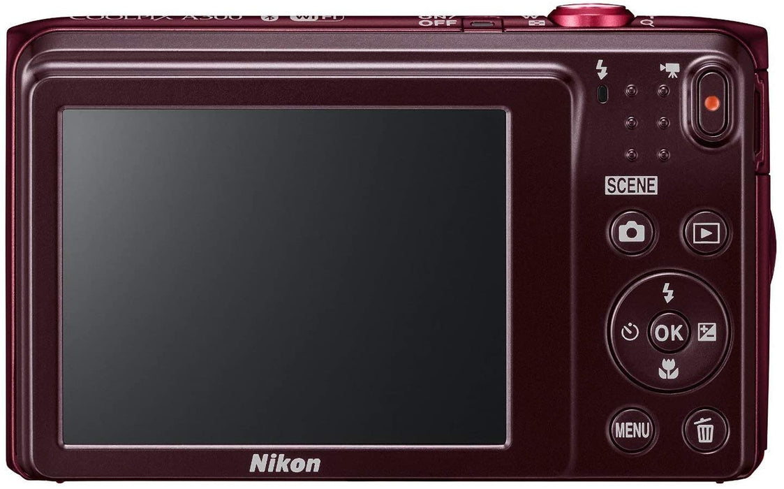 Nikon Coolpix 300 20MP Digital Camera (Pink) International Model