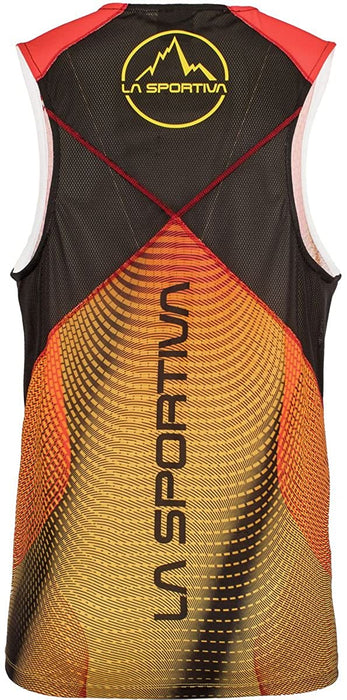 La Sportiva Men's Velocity Tank - Black/Yellow - XL