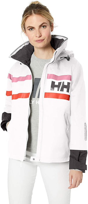 Helly Hansen Women's Salt Waterproof Windproof Breathable Performance Sailing Rain Jacket with Hood