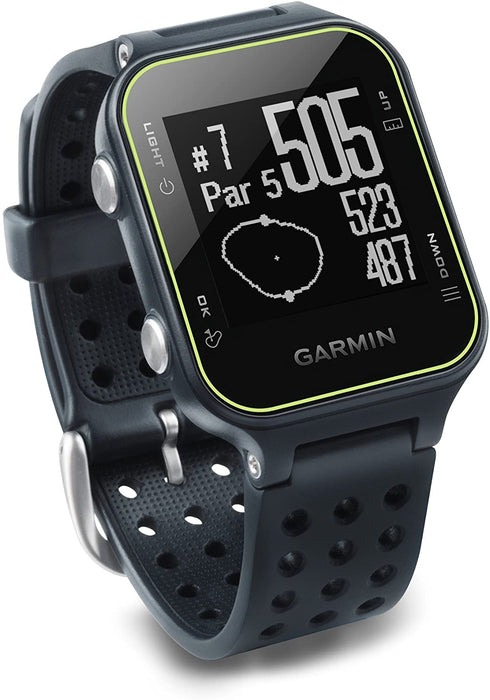 Garmin Approach S20, GPS Golf Watch with Step Tracking, Preloaded Courses, Slate