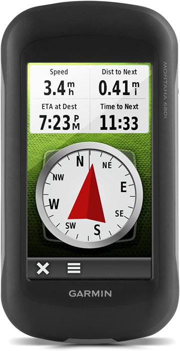 Garmin Montana 680t, Touchscreen Hiking Handheld, GPS/GLONASS and Preloaded TOPO Maps