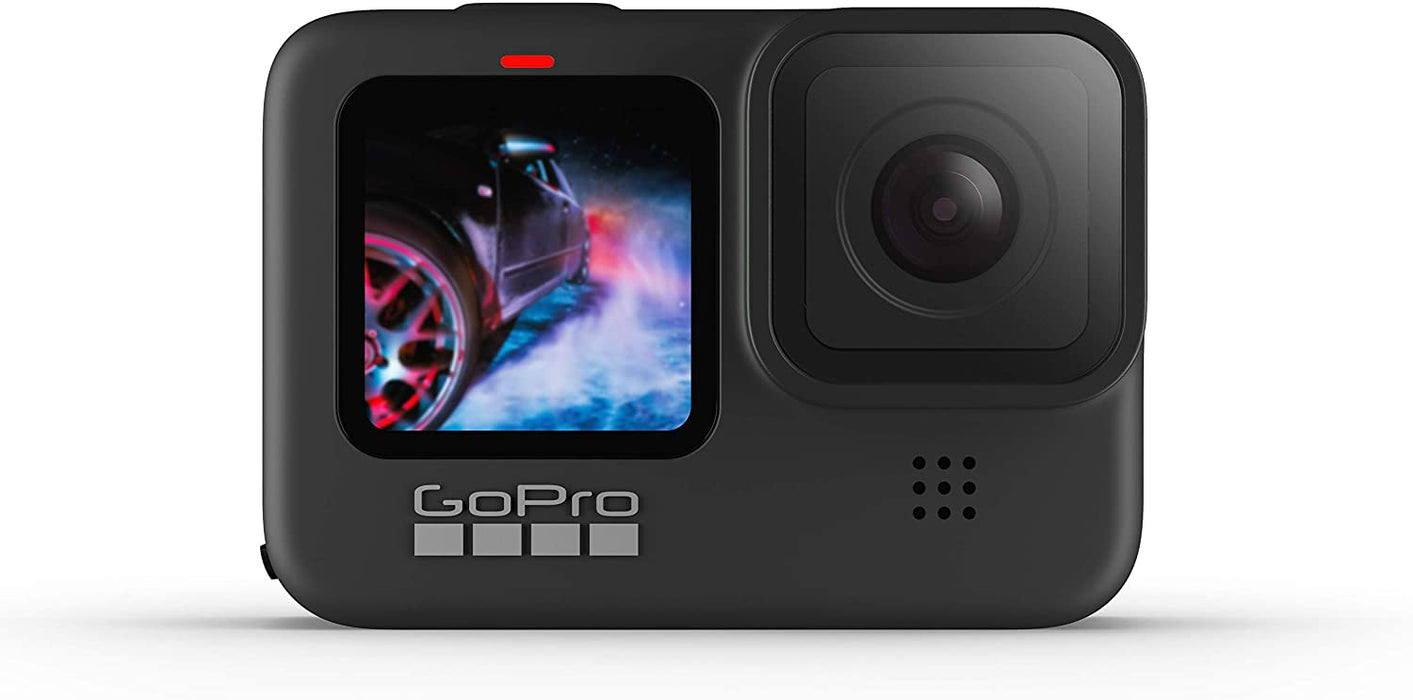 GoPro HERO9 Black - Waterproof Action Camera with Front LCD and Touch Rear Screens, 5K Ultra HD Video, 20MP Photos, 1080p Live Streaming, Webcam