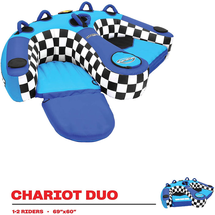 Sportsstuff Chariot Duo | 1-2 Rider Towable Tube for Boating