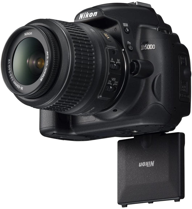 Nikon D5000 DSLR Camera with 18-55mm f/3.5-5.6G VR and 55-200mm f/4-5.6G VR Lenses (OLD MODEL)