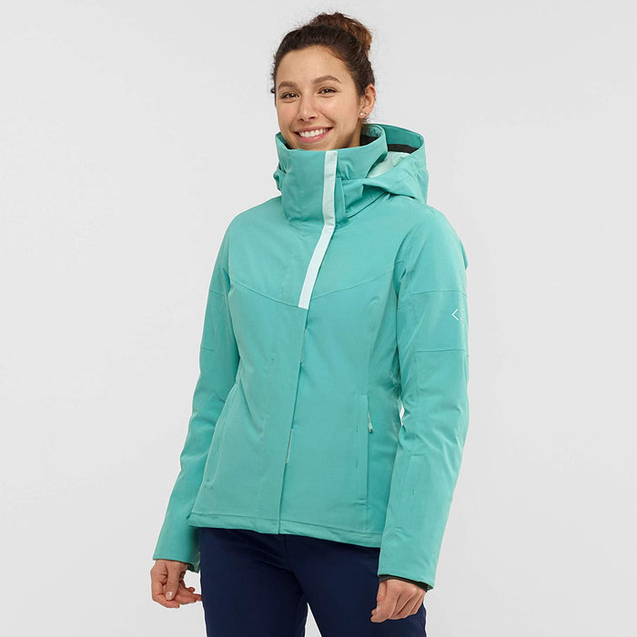 Salomon Speed Women's Ski Jacket, Red Dahlia