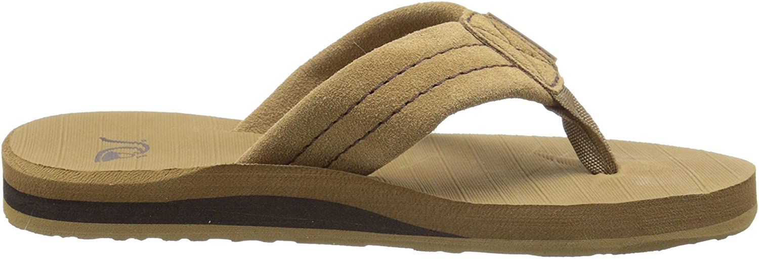 Quiksilver Kids' Carver Suede Youth Flip-Flop Sandal
