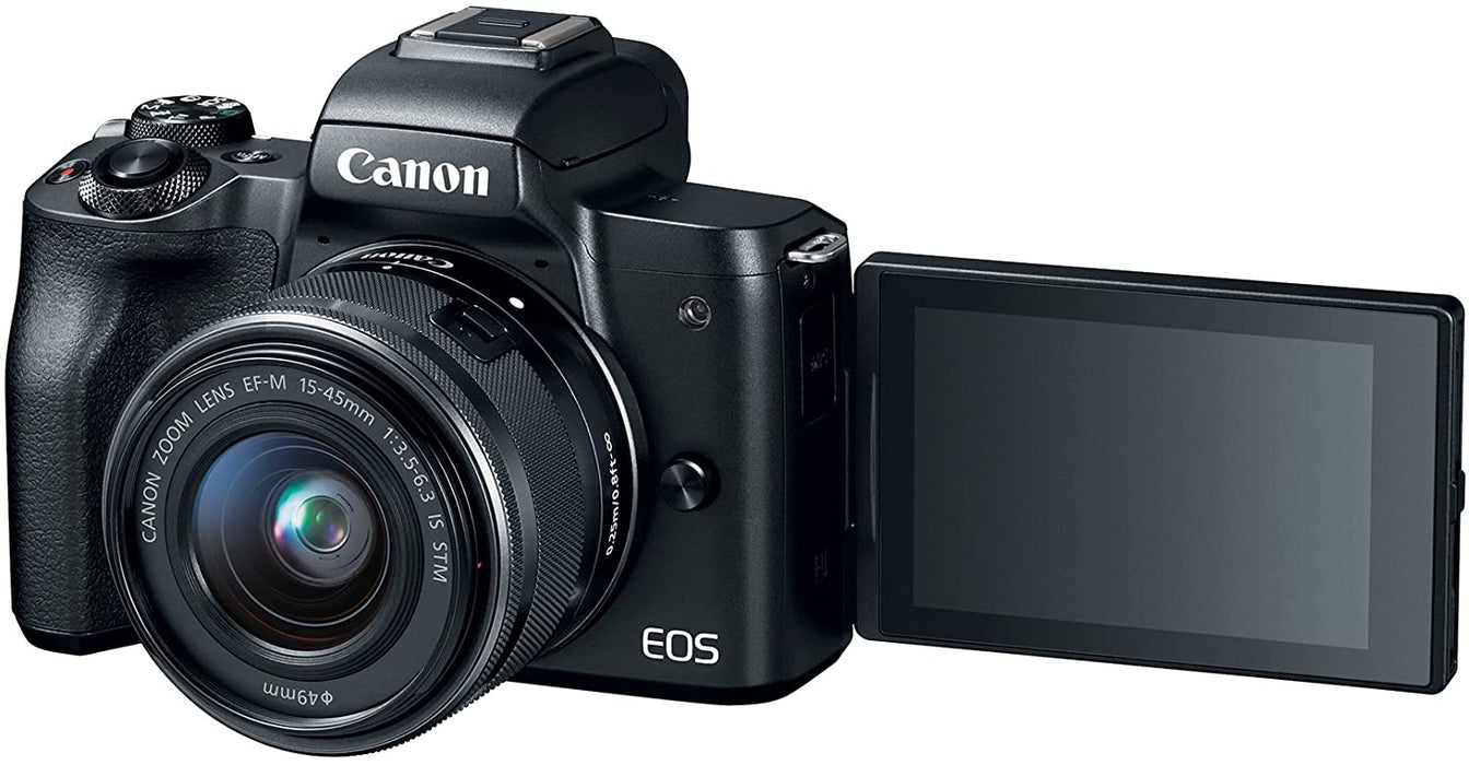 Canon EOS M50 Mirrorless Digital 4K Vlogging Camera with Dual Pixel CMOS Autofocus, DIGIC 8 Image Processor, Built-in Wi-Fi, NFC and Bluetooth technology, Body