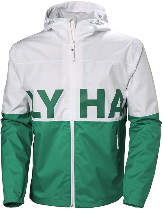 Helly-Hansen Men's Amaze Waterproof Outdoor Rain Jacket with Hood, White, Medium