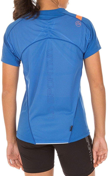 La Sportiva Etesia T-Shirt - Women's, Marine Blue/Cobalt Blue, Extra Small, K65-612613-XS