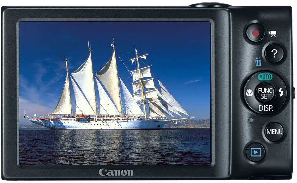 Canon PowerShot A3400 IS 16.0 MP Digital Camera with 5x Optical Image Stabilized Zoom 28mm Wide-Angle Lens with 720p HD Video Recording and 3.0-Inch Touch Panel LCD (Black)