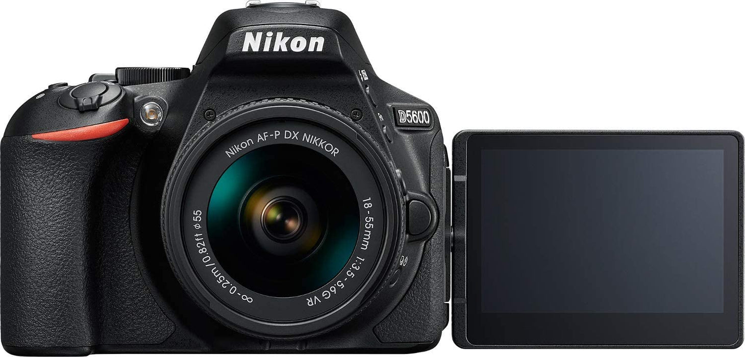 Nikon D5600 24.2MP DSLR Camera with 18-55mm and 70-300mm Lenses Bundled with 64GB SD Card, Filters
