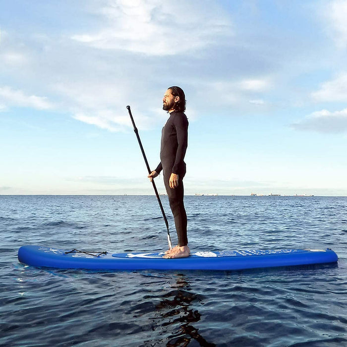 Goplus 9.8'/10'/11' Inflatable Stand Up Paddle Board, 6.5” Thick SUP with Premium Accessories and Carry Bag, Wide Stance, Bottom Fin for Paddling, Surf Control, Non-Slip Deck