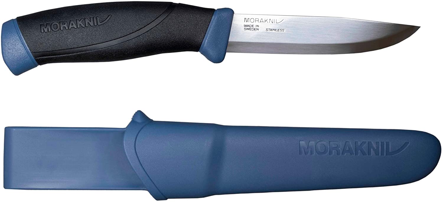 Morakniv Companion Fixed Blade Outdoor Knife with Sandvik Stainless Steel Blade