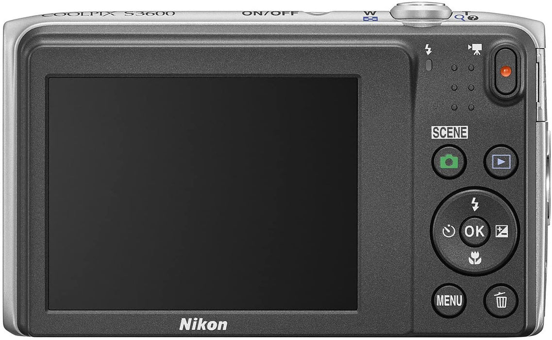 Nikon Coolpix S3600 ( 20.48 MP,8 x Optical Zoom,2.7 -inch LCD )