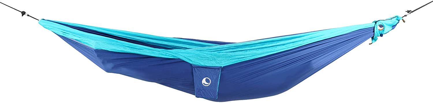 Ticket to the Moon Fair Trade & Handmade 1-2 Person King Size Lightweight Hammock for Traveling, Camping and Everyday Use, XXL, only 700g, Parachute-Silk, Set-Up < 1 min.
