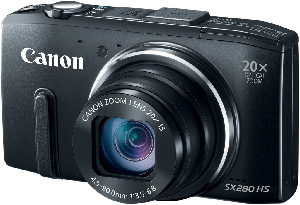 Canon PowerShot SX280 12.1MP Digital Camera with 20x Optical Image Stabilized Zoom with 3-Inch LCD (Black) (OLD MODEL)