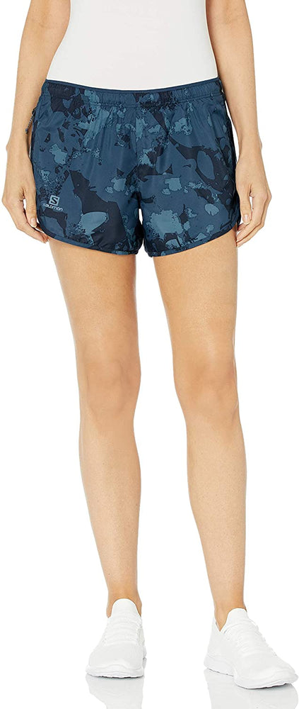 Salomon Women's Standard Agile Short W, Cayenne/Print