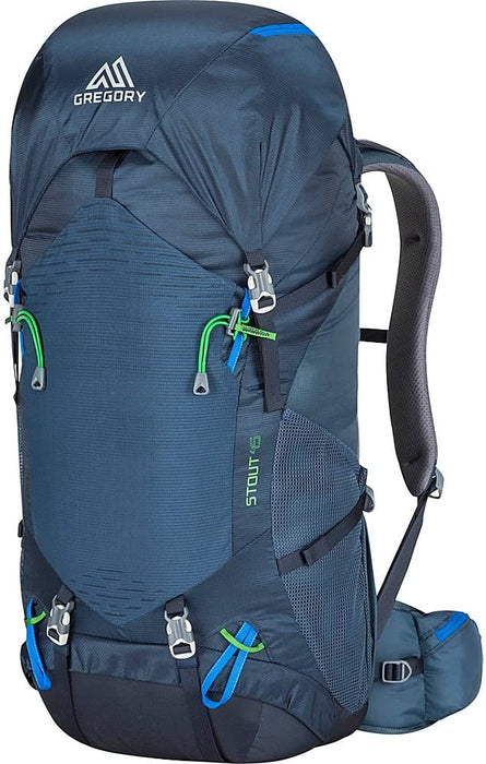 Gregory Mountain Products Stout 45 Men's Hiking Backpack | Backpacking, Camping, Travel | Integrated Rain Cover, Adjustable Components