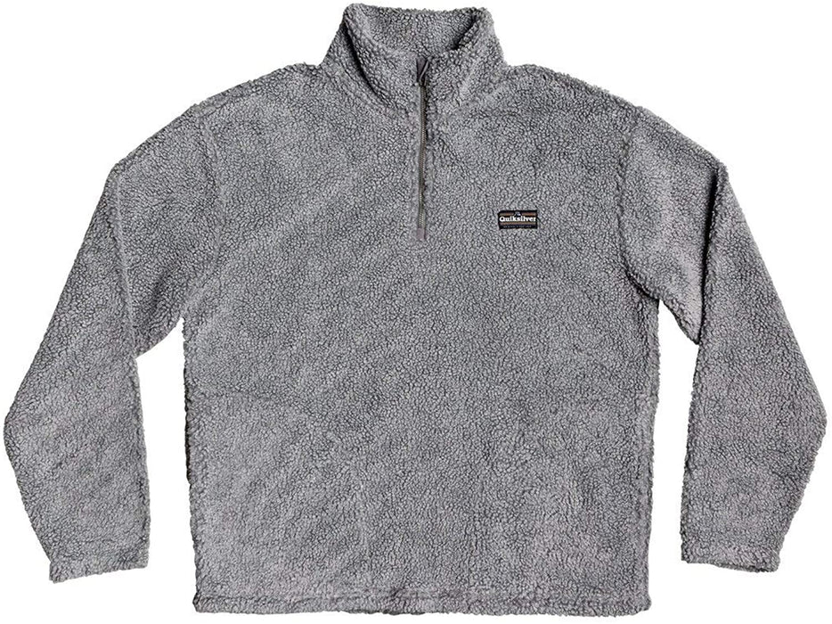 Quiksilver Mens Bogong Gum - Half-Zip Popcorn Sherpa Fleece for Men Half-Zip Popcorn Sherpa Fleece