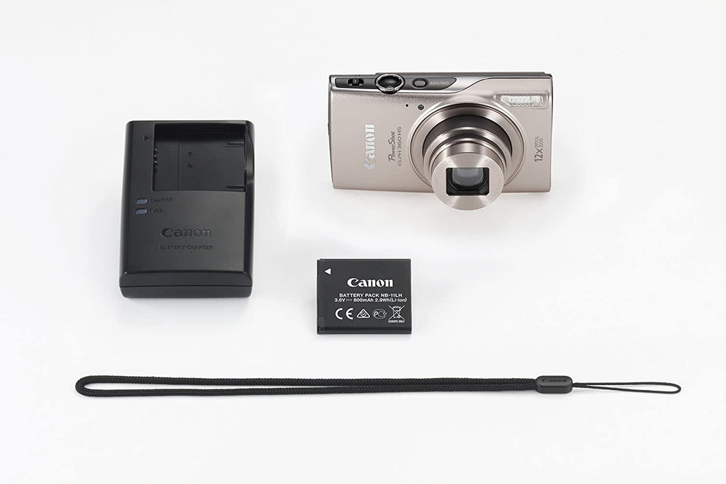 Canon PowerShot ELPH 360 Digital Camera w/ 12x Optical Zoom and Image Stabilization - Wi-Fi & NFC Enabled (Black)