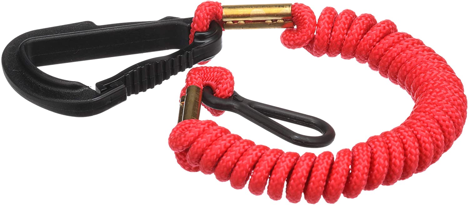 Quicksilver 8M0092850 Emergency Stop Switch Marine Safety Lanyard, Bright Red Finish, 54-Inch