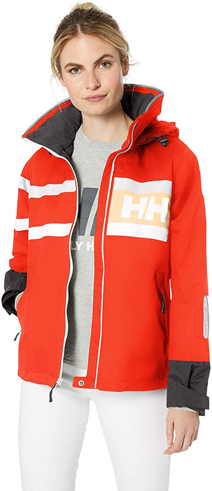 Helly Hansen Women's Salt Waterproof Windproof Breathable Performance Sailing Rain Jacket with Hood