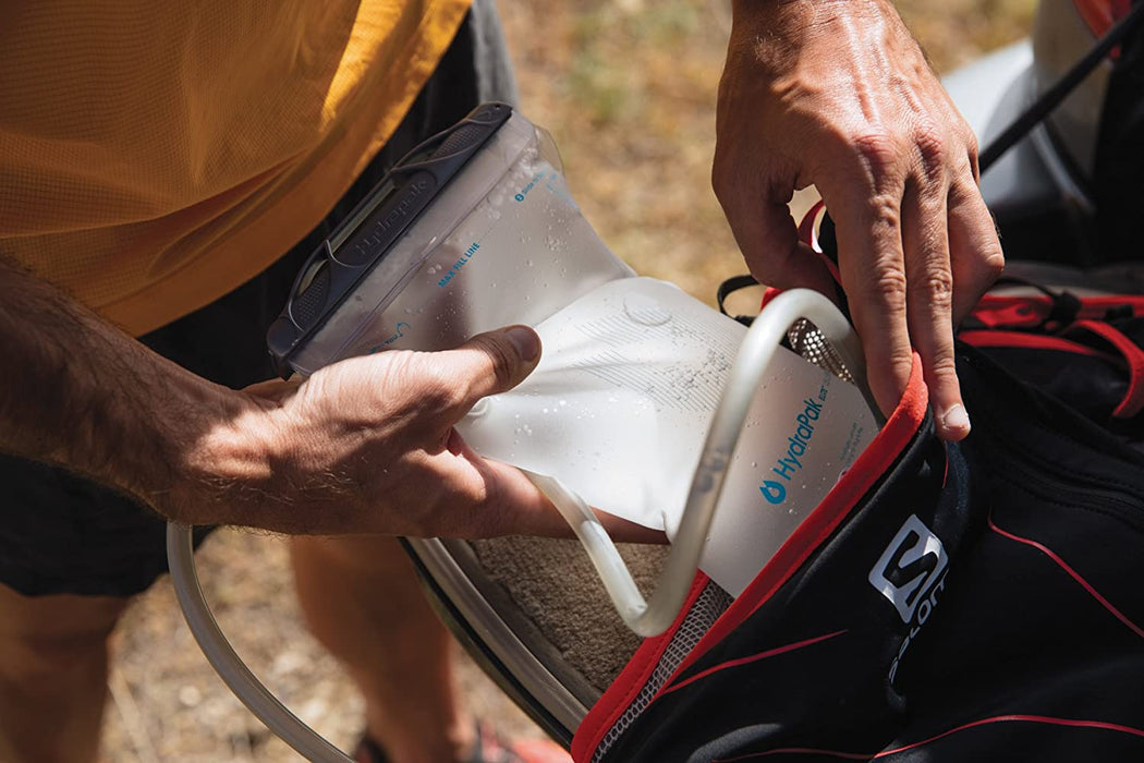 Hydrapak Shape-Shift Low-Profile BPA Free Water Bladder/Reservoir for Hydration Backpacks, High Flow Bite Valve, Safe & Reliable