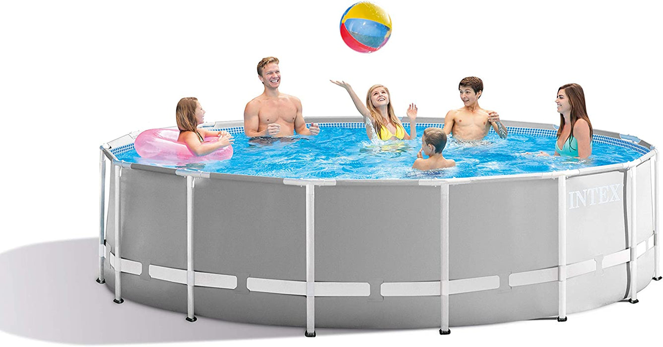 Intex Round Prism Frame Pool Set | 15ft x 48" | 26725EH model