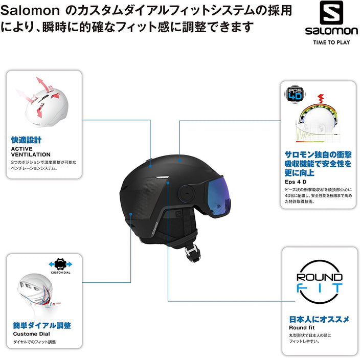 Salomon Snow-Sports-Helmets Salomon Pioneer Lt Visor Snow Helmet - Medium