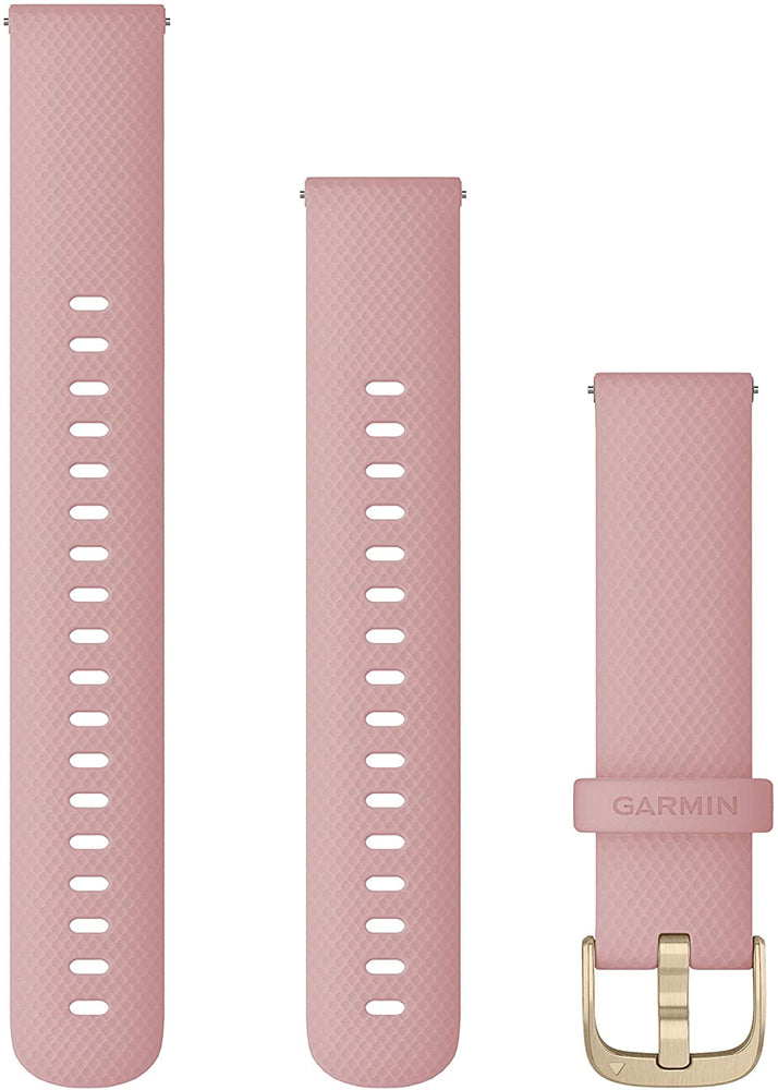 Garmin Quick Release Accessory Band 18 mm- Dust Rose with Light Gold Hardware (010-12932-03)