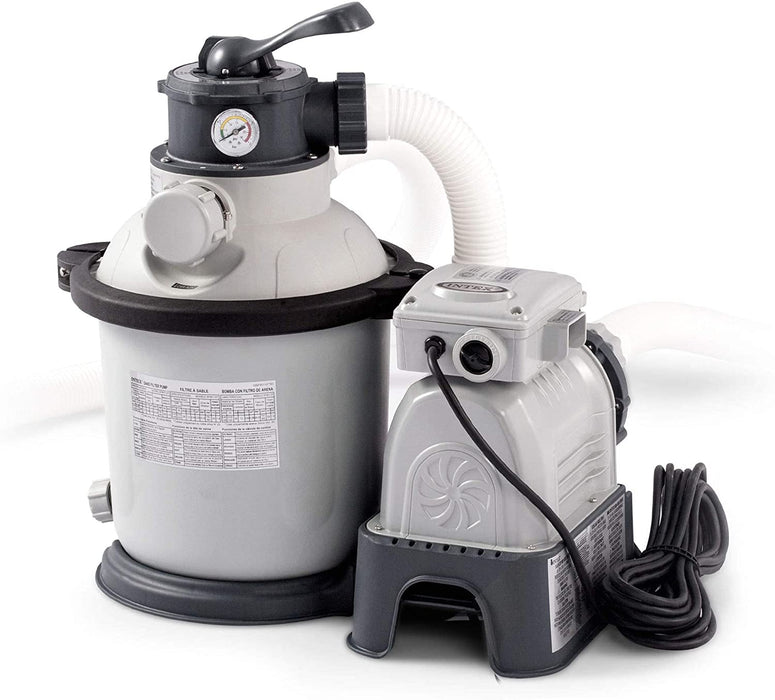 Intex 15.6ft x 49in Above Ground Swimming Pool Set w/Sand Filter Pump & Ladder