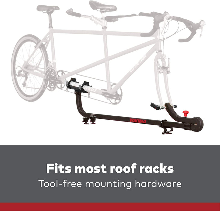 YAKIMA - Sidewinder Fork Mount Tandem Bike Carrier for Roof Racks, 1 Bike Capacity