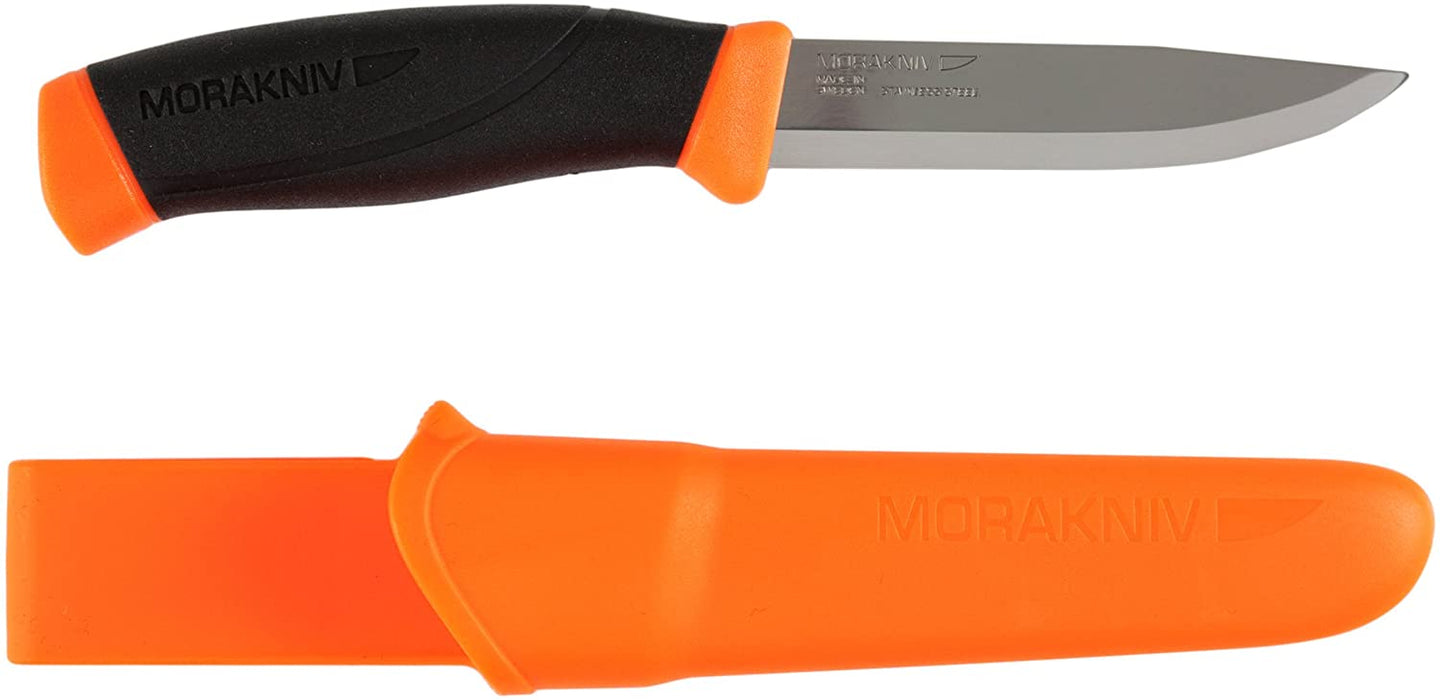 Morakniv Companion Fixed Blade Outdoor Knife with Sandvik Stainless Steel Blade