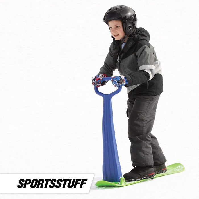 Airhead Scoot Youth Snow Scooter, Blue/Green, 38 x 8.5 x 32 in.